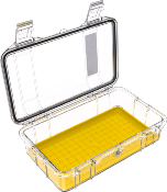 MICRO CASE PELI M60 JAUNE / TRANSPARENT