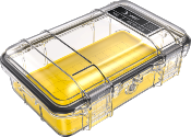 MICRO CASE PELI M50 JAUNE / TRANSPARENT