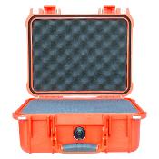 VALISE PELICASE 1400 ORANGE AVEC MOUSSE PREDECOUPEE